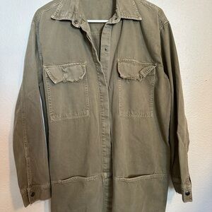 Zara Olive Green Utility Jacket